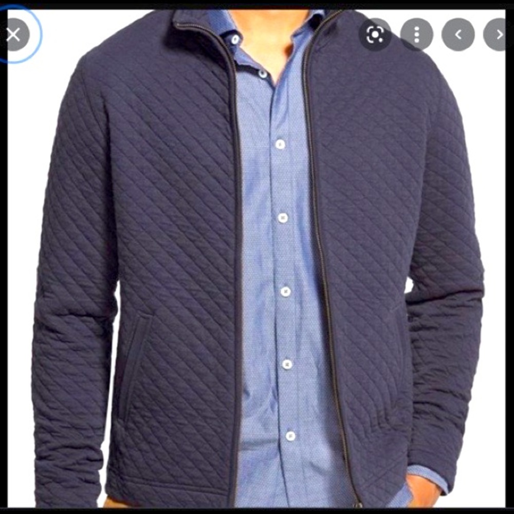 Billy Reid Men’s M Quilted Albie Jacket with Suede Elbow Detail